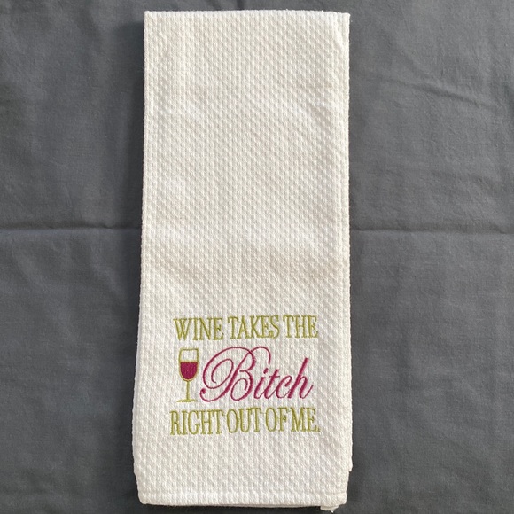 Wine Decor Kitchen Towel - Picture 1 of 3